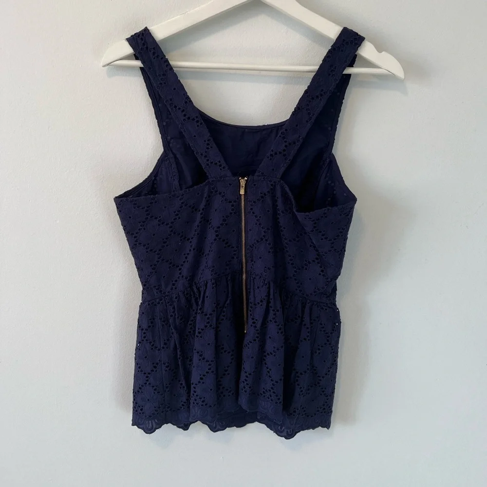 Lilly pulitzer lace peplum tank top - Picture 5 of 13